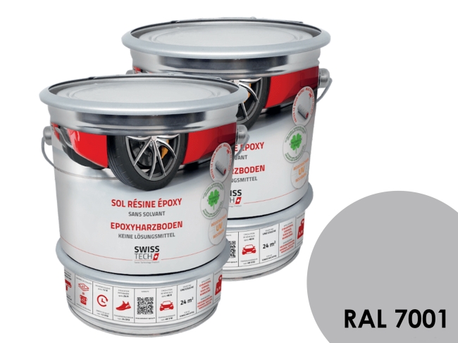 Sol en résine époxy - RAL 7001