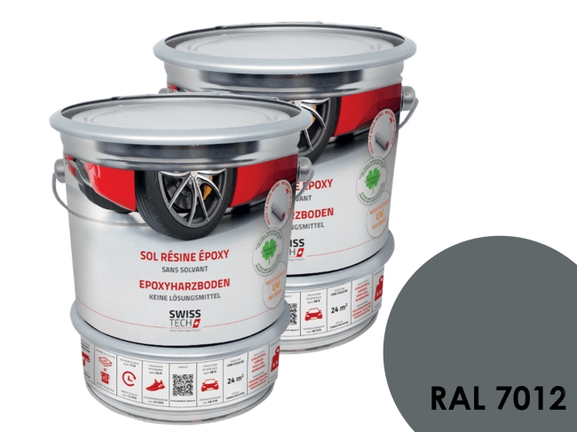 Sol en résine époxy - RAL 7012