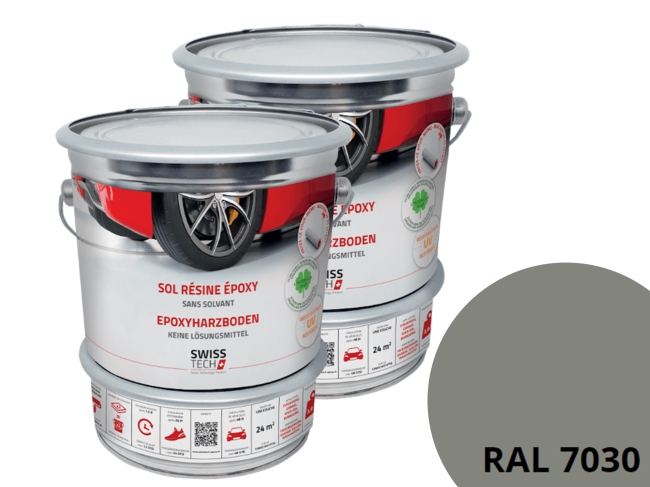 Sol en résine époxy - RAL 7030
