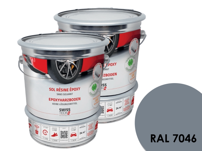 Sol en résine époxy - RAL 7046
